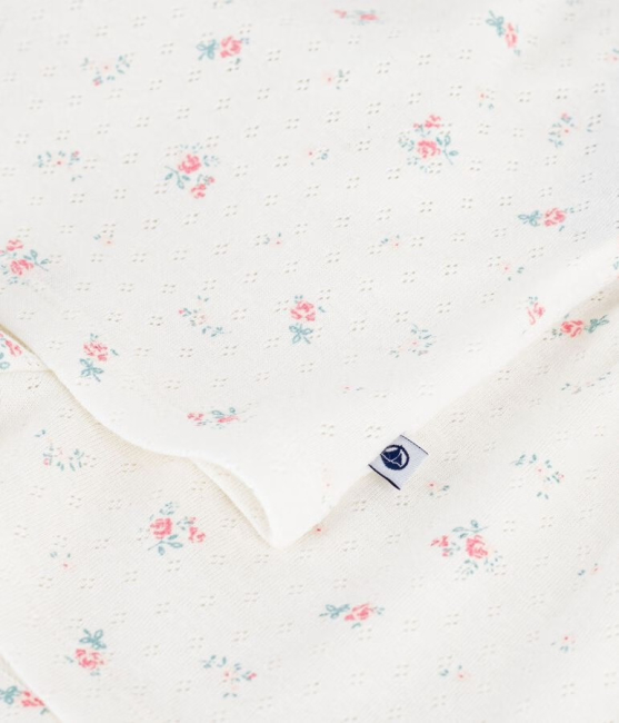 Petit Bateau Mädchen Kurzpyjama aus Baumwolle mit Blumen-Lochstickerei