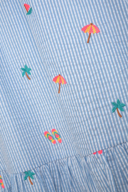 Danamade Freizeitkleid DJANE in Blue mit Strickerei