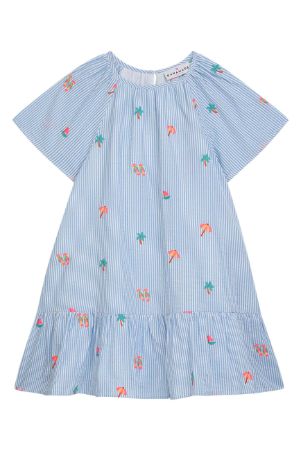 Danamade Freizeitkleid DJANE in Blue mit Strickerei