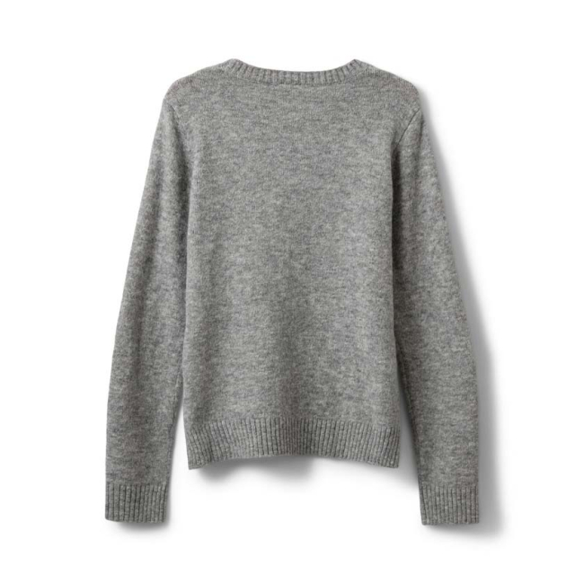 Sofie Schnoor MinnikSY Mädchen Strickpullover Grey melange