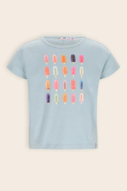 NoNo Tshirt ice cream print Dream Blue