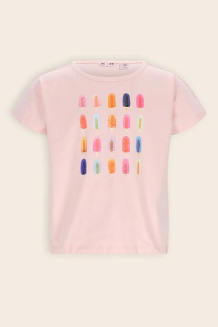 NoNo Tshirt icecream print Pale Blush Pink