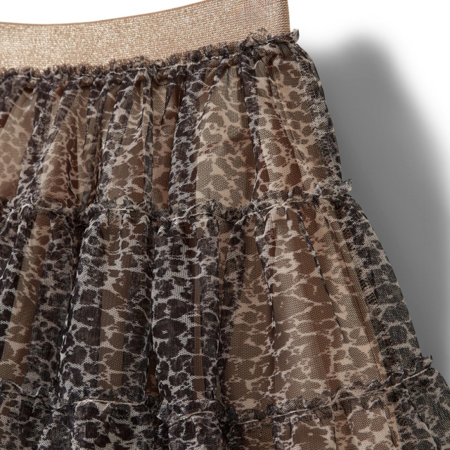 Petit Sofie Schnoor KammaKB Tüll-Rock Leo Light Sand