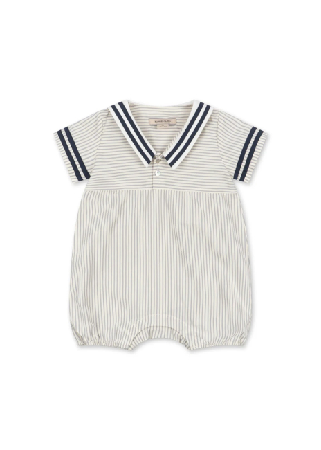 Konges Sløjd ALLIE SAILOR ROMPER GOTS BLEU STRIPE