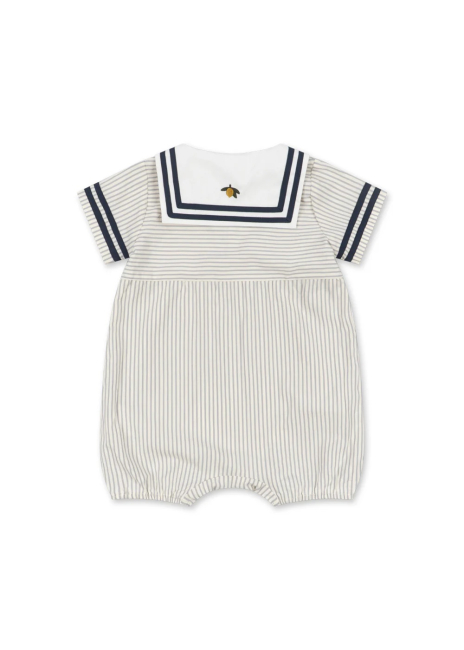 Konges Sløjd ALLIE SAILOR ROMPER GOTS BLEU STRIPE