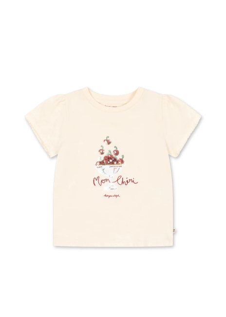 Konges Sløjd FAMO PUFF T-Shirt GOTS ECRU