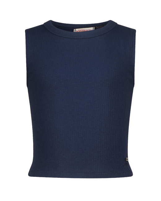 Vingino T-shirt Icon-Crop rib tee Dark Blue