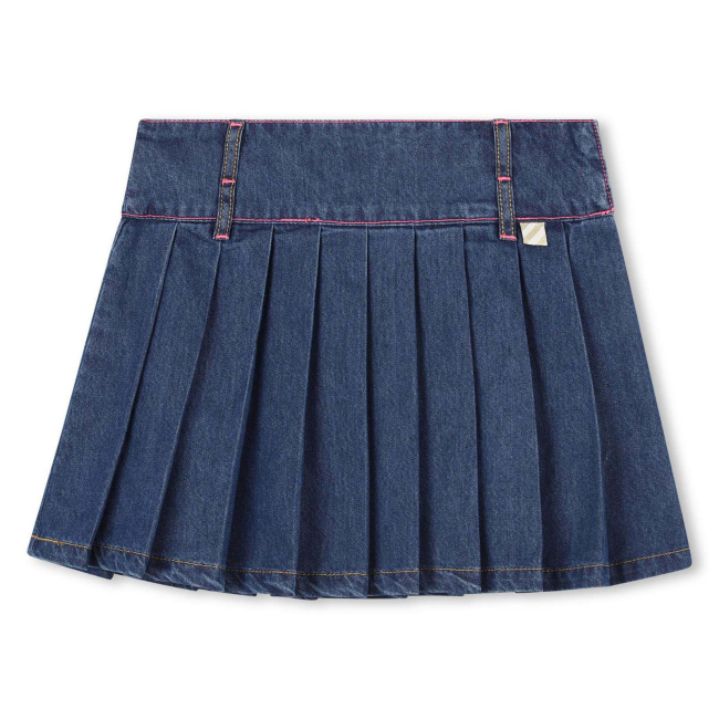 Billiebush Plisseerock aus Jeans Blue