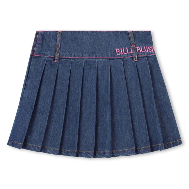 Billiebush Plisseerock aus Jeans Blue