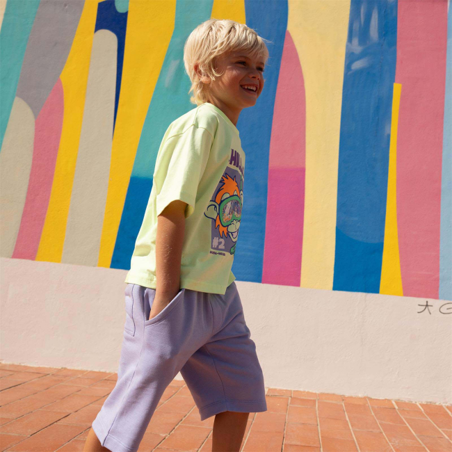 Billieblush Jungen T-SHIRT Gelb mit Pailletten