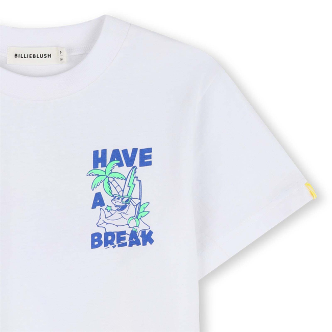 Billieblush T-SHIRT Weiss have a break