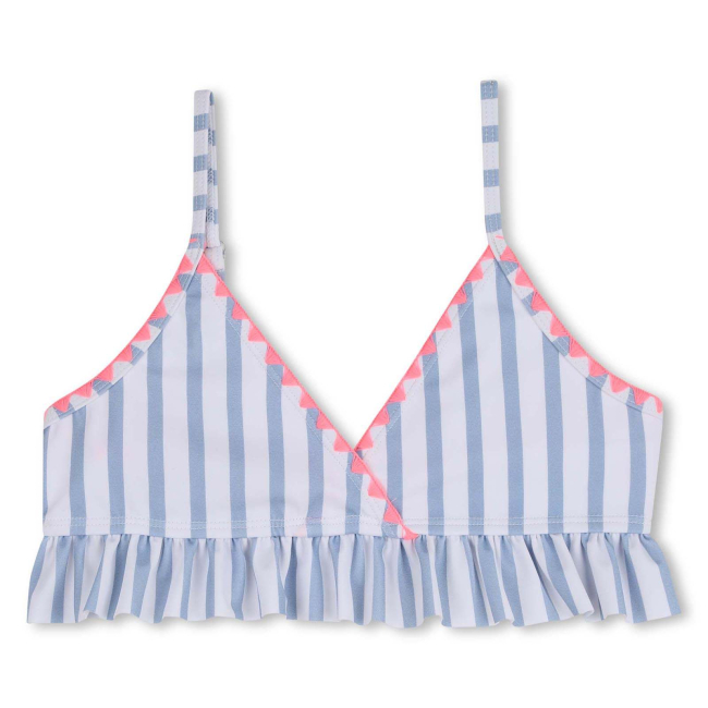 Billieblush 2-teiliger Badeanzug Blau weiss gestreift