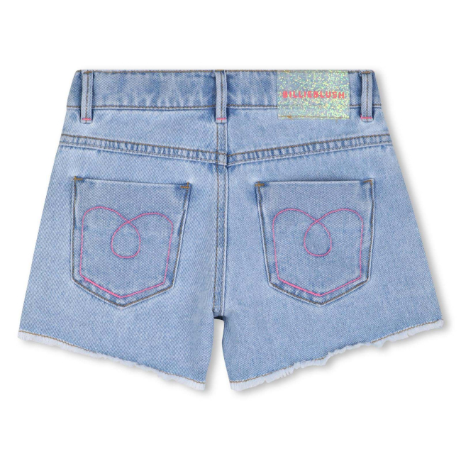 Billieblush Jeansshorts Blau mit mehrfarbigen Nieten