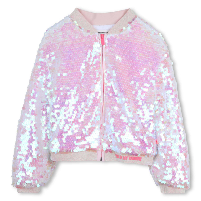 Billieblush Glitzer-Bomberjacke weiss