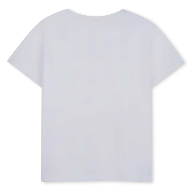 Billieblush kurzarm T-Shirt weiss mit Pailletten