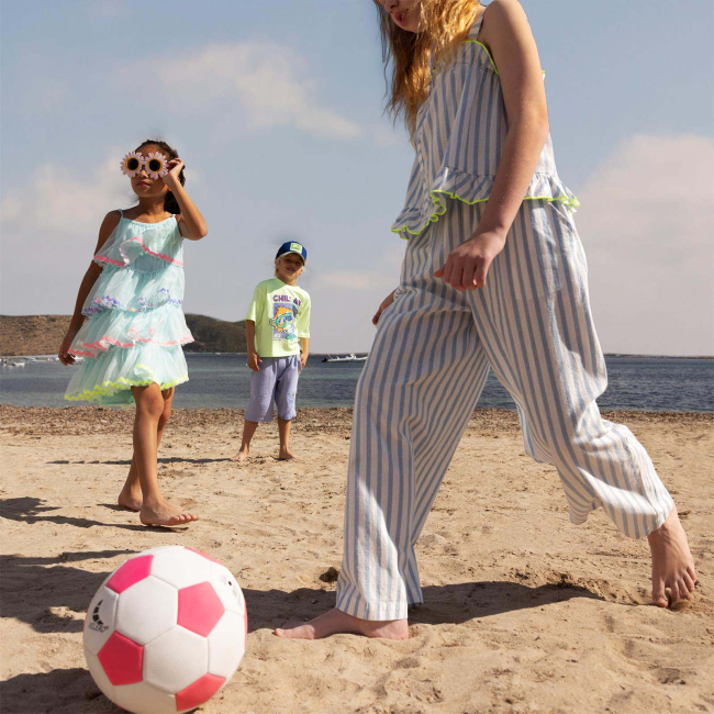 Billieblush gestreifte Hose Blau