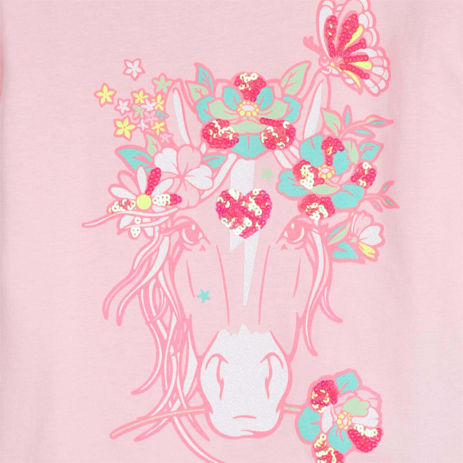 Billieblush KURZARM T-SHIRT Rosa mit Pailletten verziert