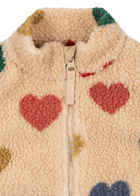 Konges Sløjd JODY TEDDY Weste GRS bon coeur coloré