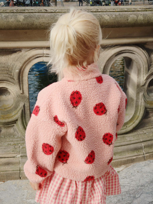 Konges Sløjd JODY TEDDY Fleecejacke GRS Ladybug Pink
