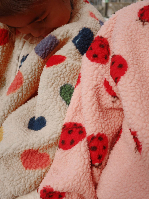 Konges Sløjd JODY TEDDY Fleecejacke GRS Bon COEUR coloré