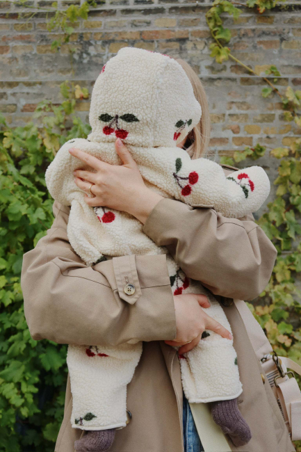 Konges Sløjd JODY TEDDY outdoor Strampler GRS MA grande cerise