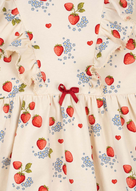 Konges Sløjd BASIC FRILL Kleid  Marmelade