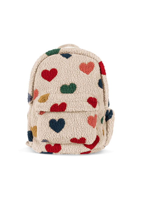Konges Sløjd JODY TEDDY Rucksack Bon coeur coloré