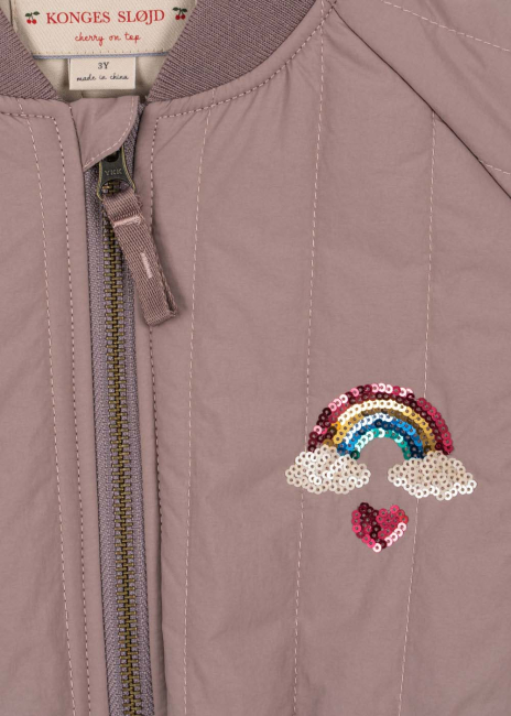 Konges Sløjd JUNO SEQUIN Bomberjacke TWILIGHT MAUVE