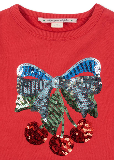 Konges Sløjd LOU SEQUIN Sweat-Kleid OCS Winterberry