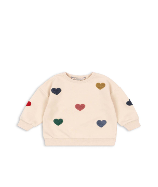 Konges Sløjd LOU TERRY SWEAT SHIRT OCS MULTI HEART