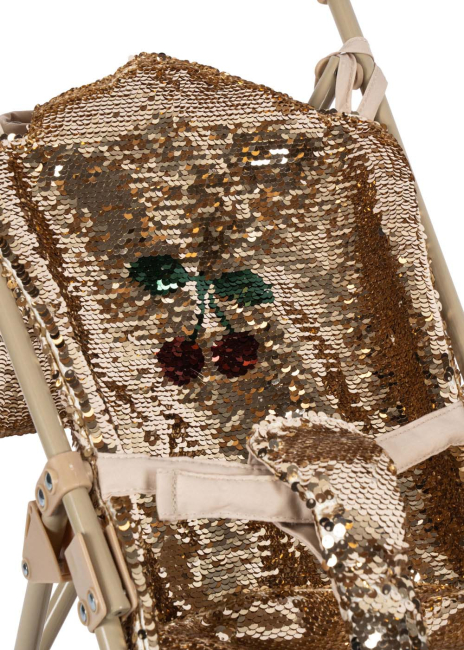 Konges Sløjd SPARKLY Puppenbuggy CHERRY