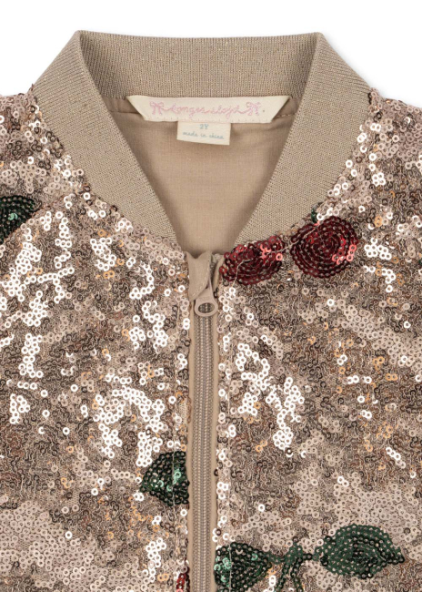 Konges Sløjd STARLA Pailletten-Jacke ma grande cerise