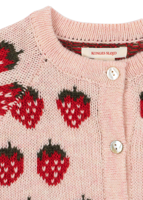 Konges Sløjd BELOU Strickjacke Strawberry