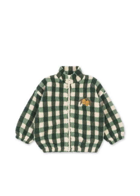 Konges Sløjd JODY Teddyjacke Green Check