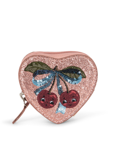 Konges Sløjd Geldbörse mit Pailletten MELLOW ROSE
