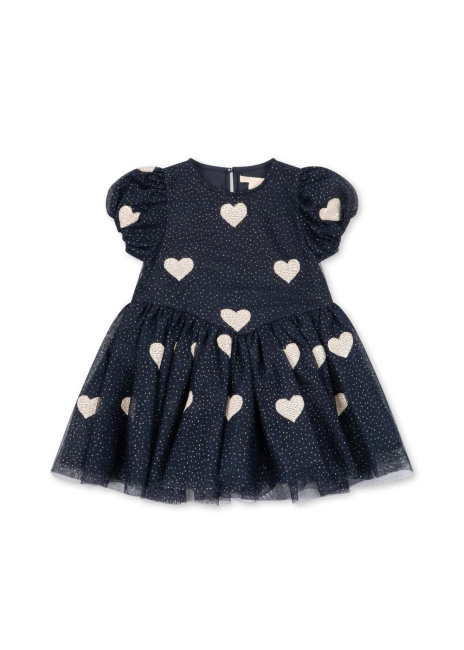 Konges Sløjd  HEARTLILY Kleid Couer Night Sky