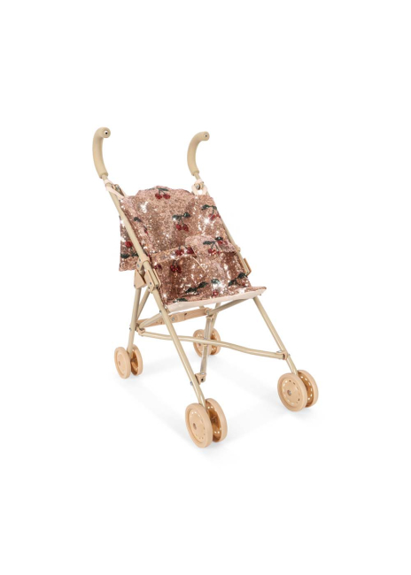 Konges Sløjd  SPARKLY DOLL STROLLER CHERRY SEQUIN