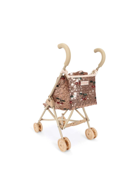 Konges Sløjd  SPARKLY DOLL STROLLER CHERRY SEQUIN